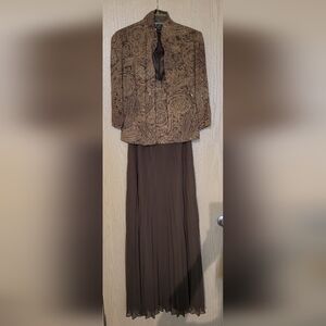 FREE SHIPPING! ALEX EVENINGS VINTAGE GOWN WITH MATCHING JACKET